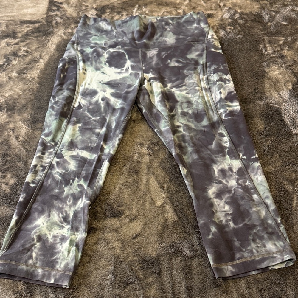 LULULEMON ALIGN HIGH RISE LEGGINGS W/POCKETS TIE-DYE. 10 NWOT